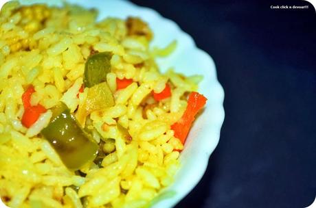Simple vegetable rice
