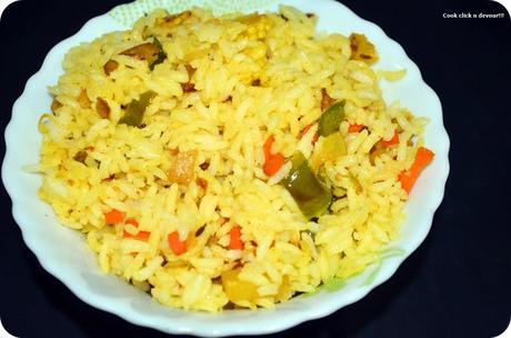 Simple vegetable rice