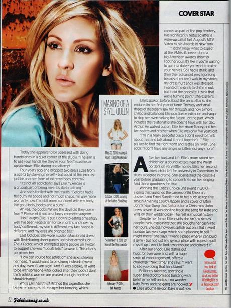Ellie Goulding - Fabulous Magazine UK March 2014