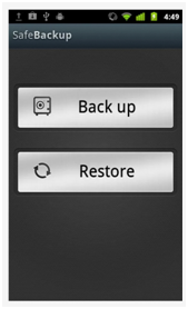 Safe Backup UI