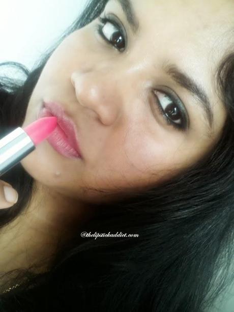 FOTD : Maybelline Pink Alert Lipstick in POW4