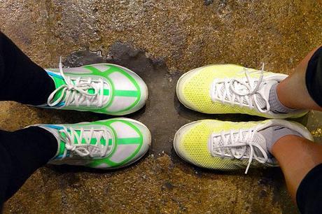Adidas by Stella McCartney neon trainers