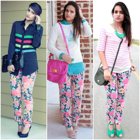 Three Ways To Wear Flora Denims Tanvii.com 