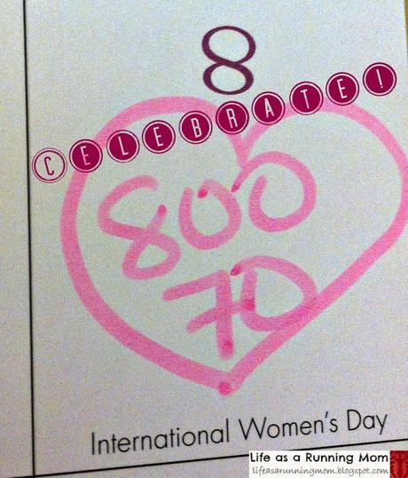 800 for International Women's Day