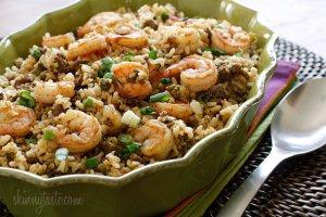 dirty brown-rice-with-shrimp