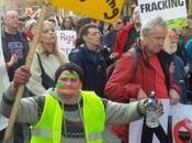 Anti-Fracking Protesters Take Over Manchester City Centre