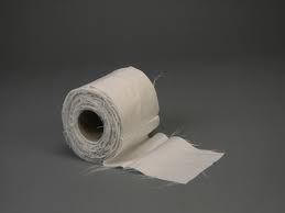 toilet paper on floor