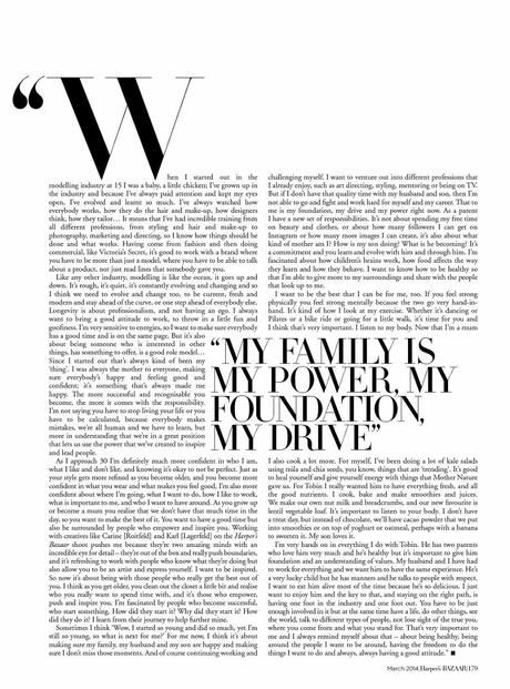 Karolina Kurkova for Harper’s Bazaar Arabia March 2014