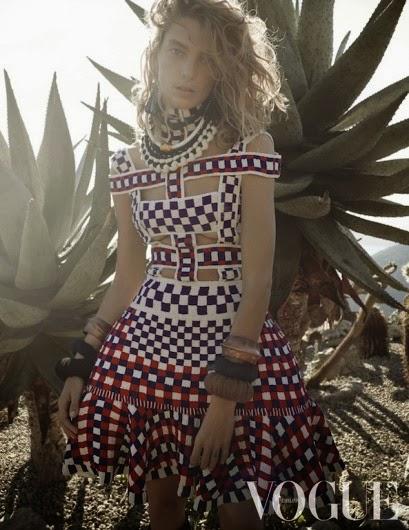 Sylvie Meis by Paul Bellaart for Vogue Magazine Netherlands April 2014