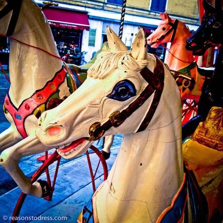 ReasonstoDress.com Reasons to Dress Antique Carousel, Carrousel, Carosello, Merry-go-Round Modena, Emilia Romagna Italy Things to do in the winter in italy