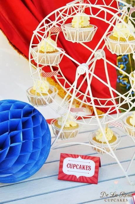 Circus Themed Party filled with fun, dancing and magic! by De La Rosa Cupcakes