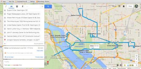 Throw a bunch of destinations into Google Maps to get a sense of how to plan your day(s)