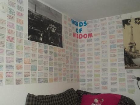 dorm room quotes wall