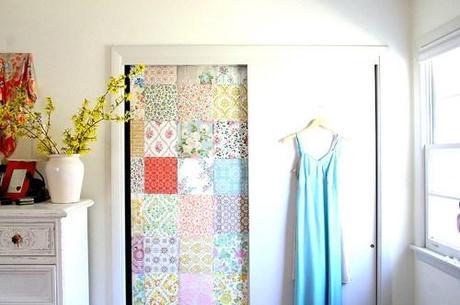 get creative with temporary wallpaper in your apartment