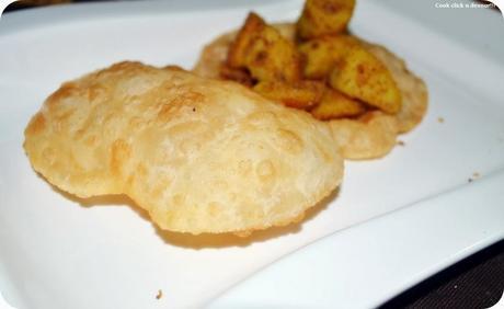 Luchi-Dee fried flat bread with all purpise flour/maida