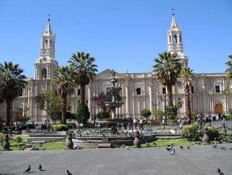 The main square in Arequipa, Plaza de Armas