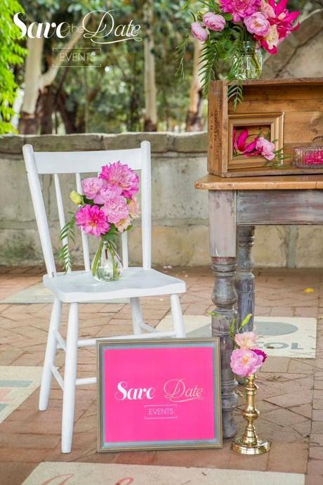 Gold and Pink Shoot by Save the Date Events