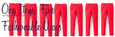 five ways to wear orange jeans 