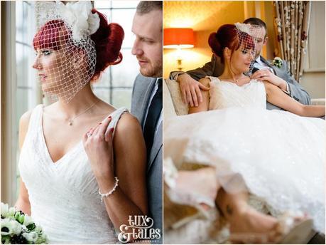 Redhead bride at hogarths hotel wedding
