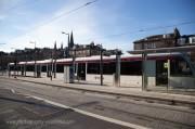 Tram testing in Edinburgh