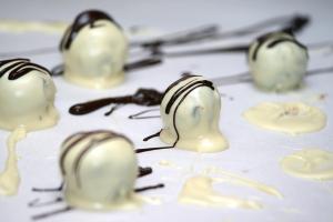 White chocolate truffles by David Leggett