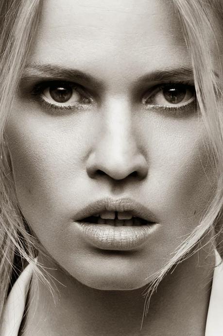 Lara Stone by Daniel Jackson for Harper's Bazaar US, April 2014
