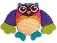 Purple Owl Teething Rattle