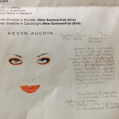 Backstage w/ Kevyn Aucoin at KaufmanFranco Fall 2014 Collection