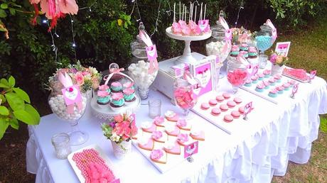 Pink and Blue Garden party for a 21st birthday by Perfectly Sweet