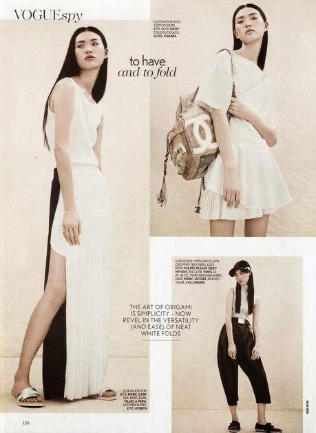 Tian Yi for Vogue Magazine UK, March 2014