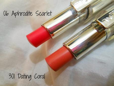 NEW! L'Oreal Paris Rouge Caresse Lipstick (06) Aphrodite Scarlet : Review and Swatch