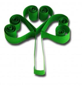 Rolled Paper Shamrock