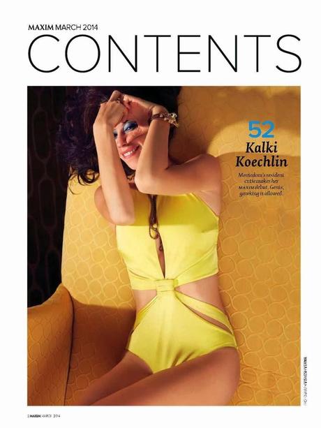 Kalki Koechlin - Maxim Magazine India,March 2014