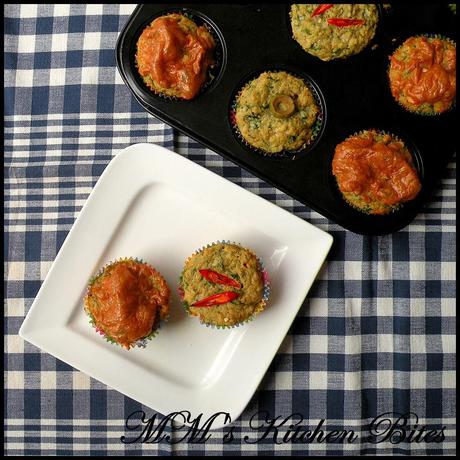 Spiced up Whole Wheat Spinach and Cheddar Muffins… at times I go ‘healthy’…but with cheese!!