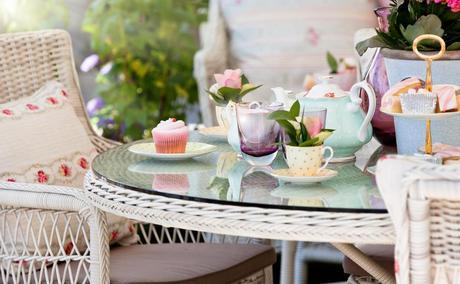 garden furniture, garden party, summer garden party