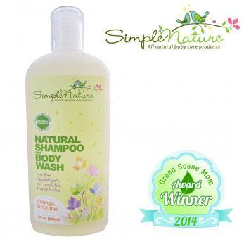 Simple Nature Natural Shampoo and Body Wash Green Scene Mom Award Winner