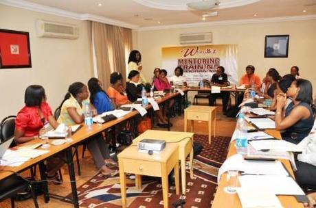 Nigerian businesswomen take part in a CIPE-sponsored mentoring program in 2011.