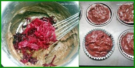 Chocolate-beetroot muffin(Egg less and no butter)