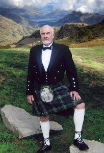 Sean Connery in a kilt