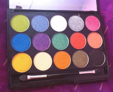 Danni 15 Colors Makhmali Eyeshadow Palette from Bornpretty Store - Review, Swatches