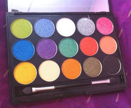 Danni 15 Colors Makhmali Eyeshadow Palette from Bornpretty Store - Review, Swatches