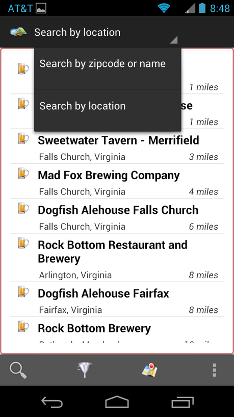 New Search Filters added to #theCompassApp Android Mobile Application