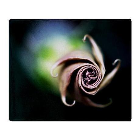 Spiral Flower Stadium Blanket Photography Throw Blanket by CafePress