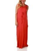 Rust Basic Maternity Maxi Dress (1)