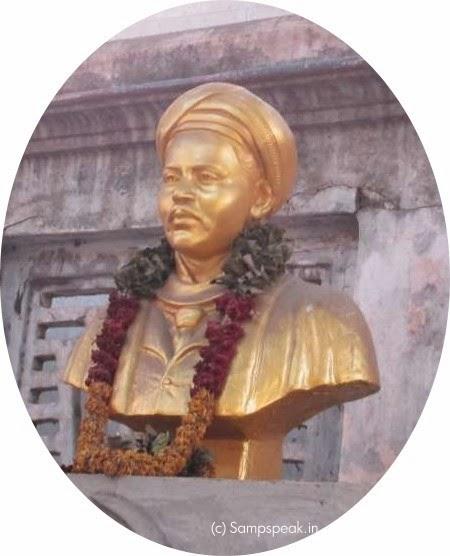 Singaravelar statue at Venkatrangam Street, Triplicane