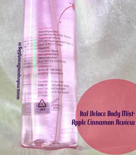 Ital Veloce Body Mist- Apple Cinnamon Review