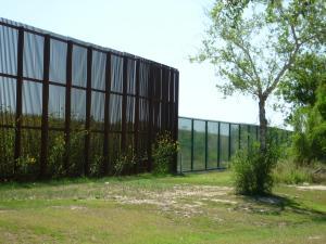 Border wall near Brownsville, Texas