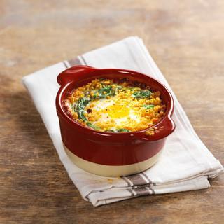 Egg casserole with spinach recipe
