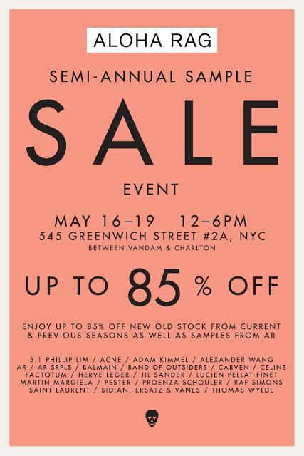 Logic Applied to Leather and Lace-ups:  Aloha Rag Semi-Annual Sample Sale Event