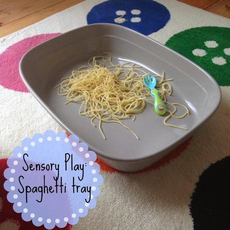 Sensory play: spaghetti play